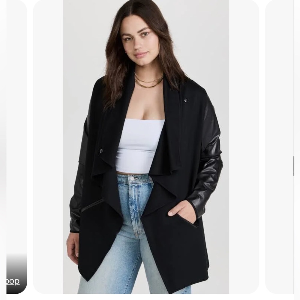 Spanx Faux Leather Convertable Wrap Jacket. 2x - image 5